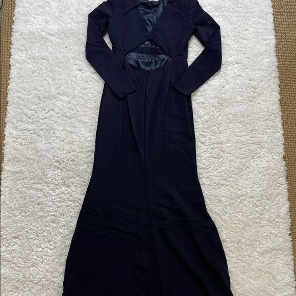 MNG Mango Long Sleeve Gown Formal Dress - Picture 4 of 7